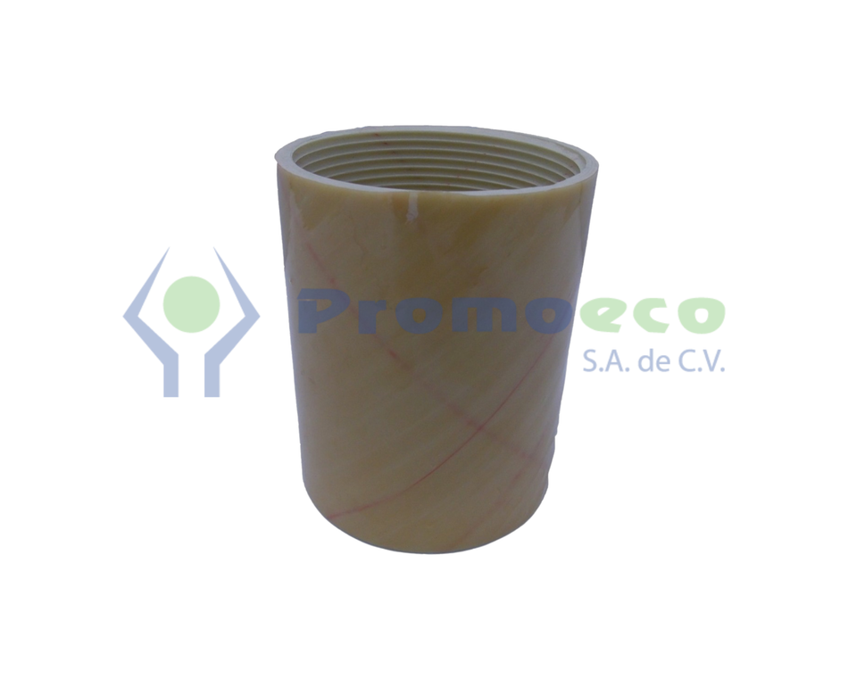 Adaptador Campana x Hembra de 3" en Fibra de Vidrio
