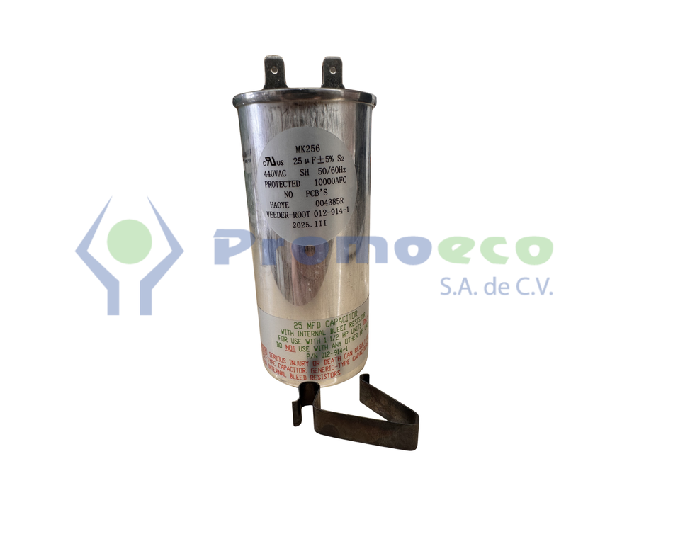 Capacitor de 25 MFD para Bomba Red Jacket de 1.5 HP