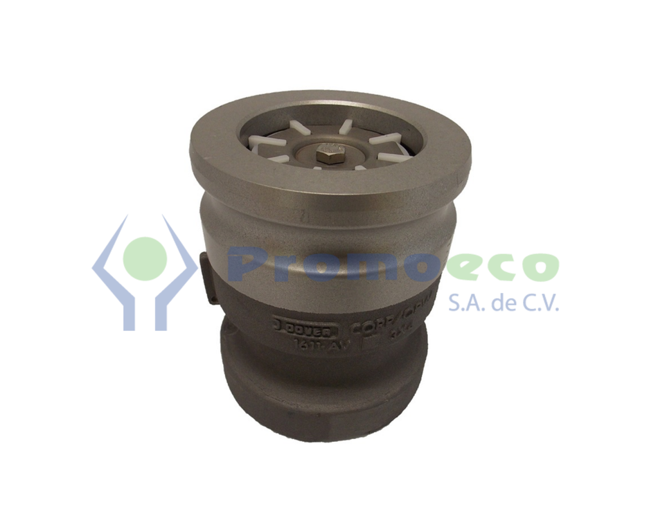 Adaptador con Válvula Check de Aluminio 3 x 4