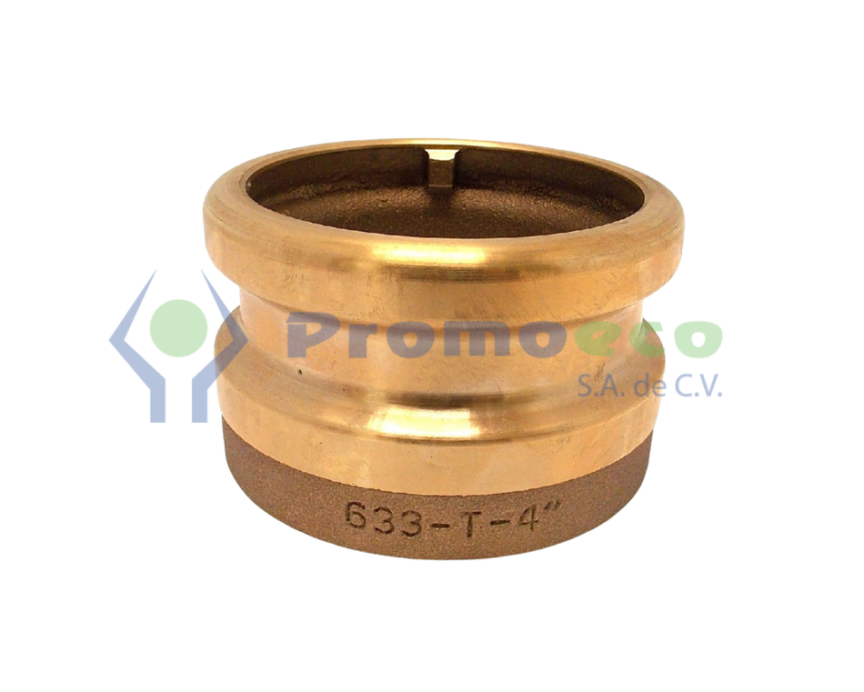 Cople Adaptador de 4 X 4 Bronce