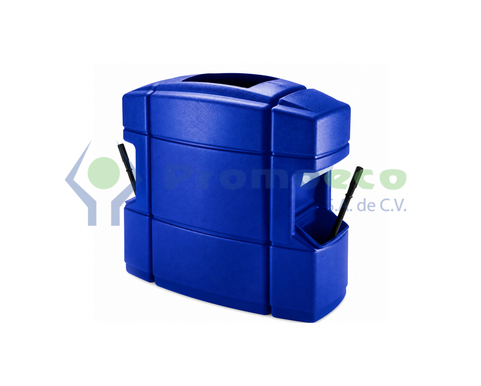 Centro de Limpieza de Parabrisas Waste 'N Wipe® de 40 Galones DCI Marketing AZUL