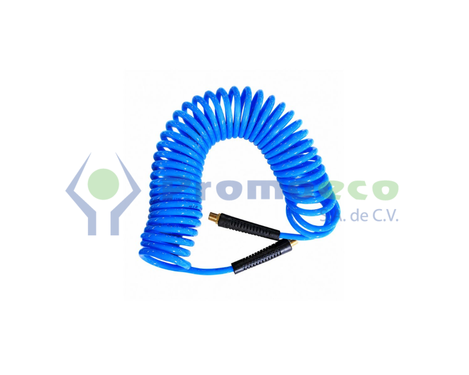 Manguera azul espiral de 7 metros