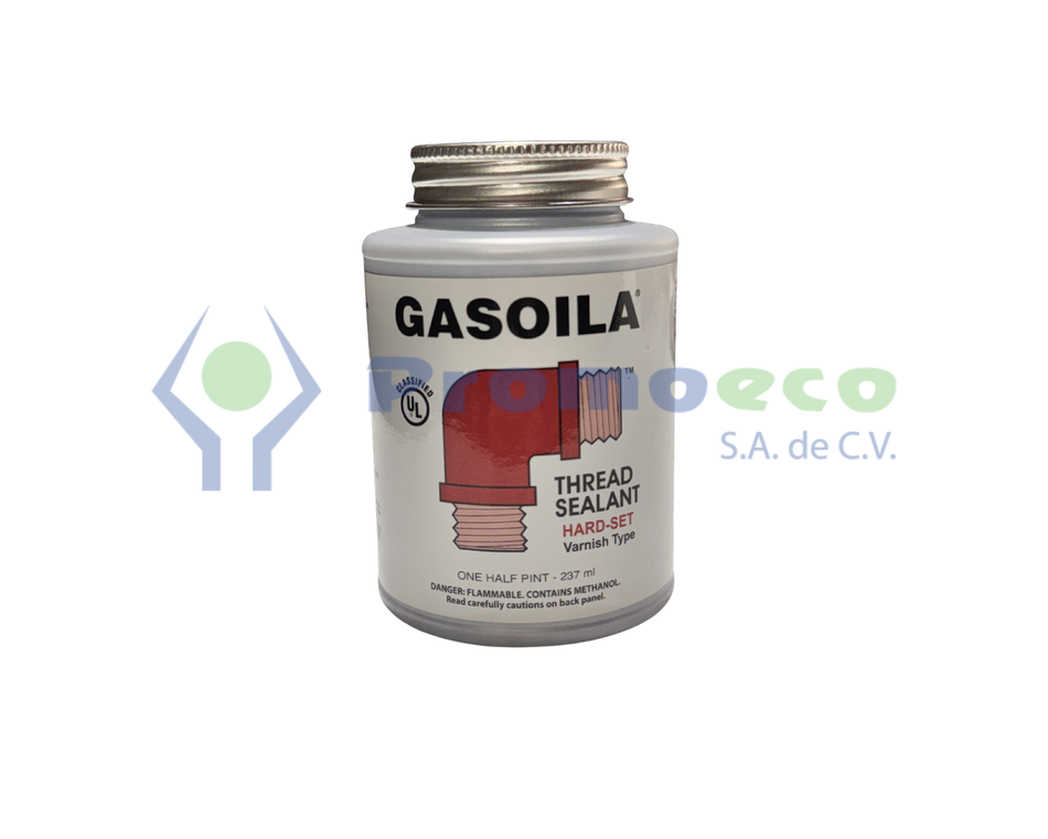 Sellador de Roscas Gasoila® Hard-Set con PTFE de 1/2 Pinta