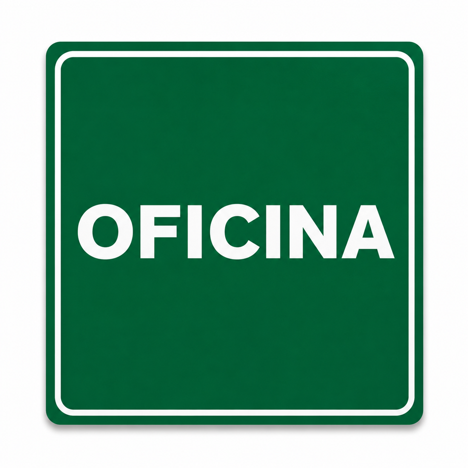 Señalamiento de Oficina en Lámina