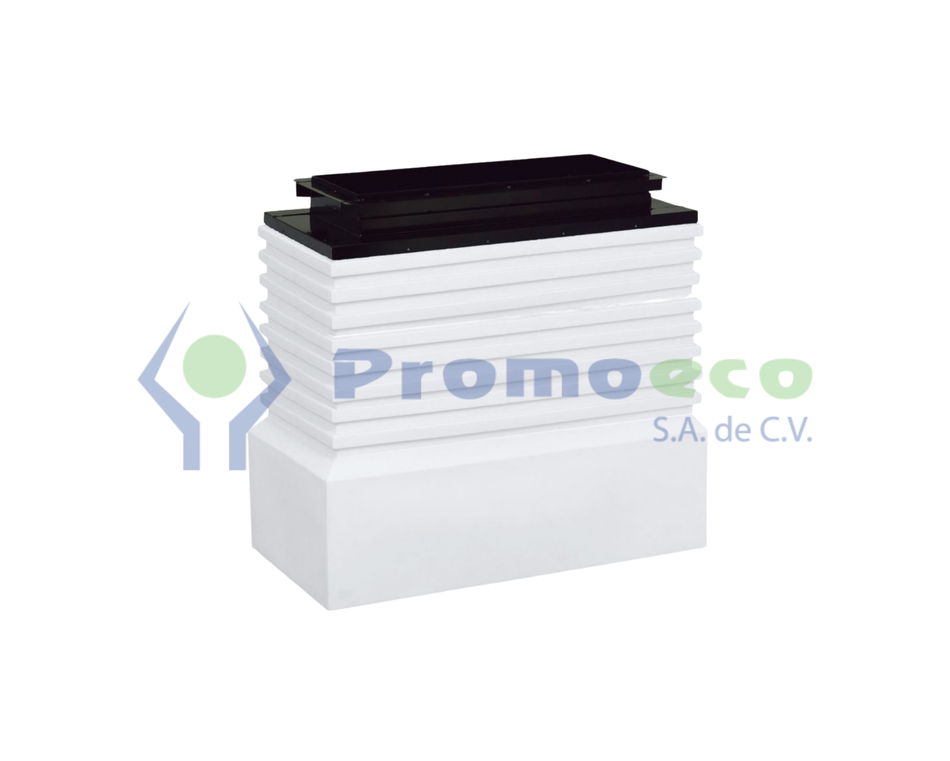 Contenedor para dispensario con tapa Helix 3 productos, PROFUNDO