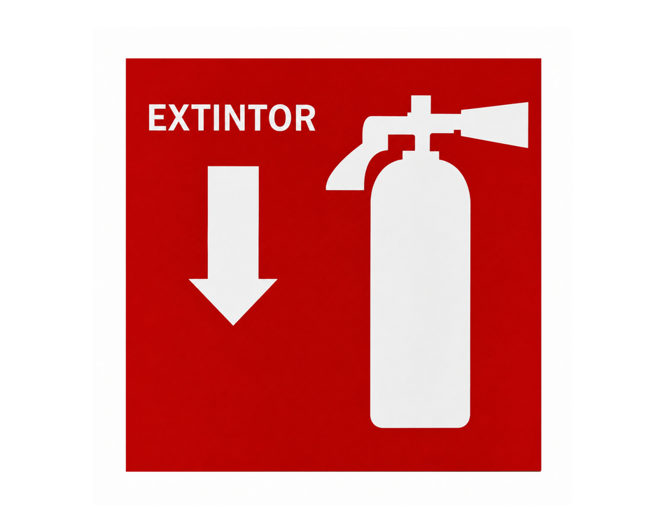 Señalamiento Lexan de Extintor