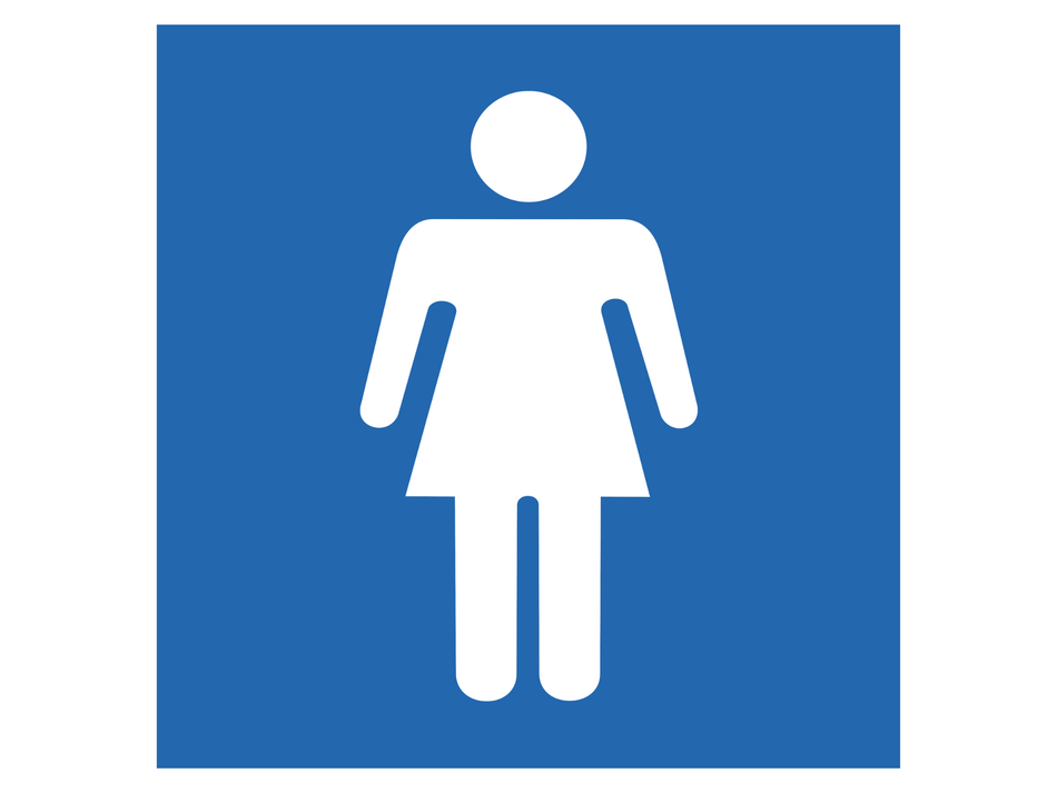 Señal de Baños Mujeres en Vinil