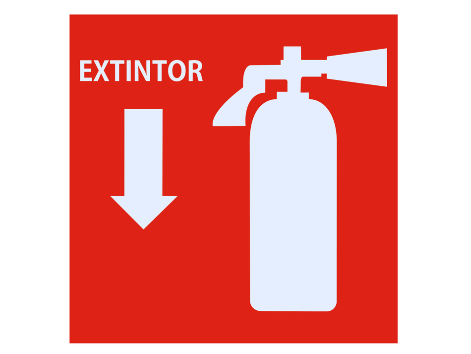 Señalamiento de Extintor en Lámina