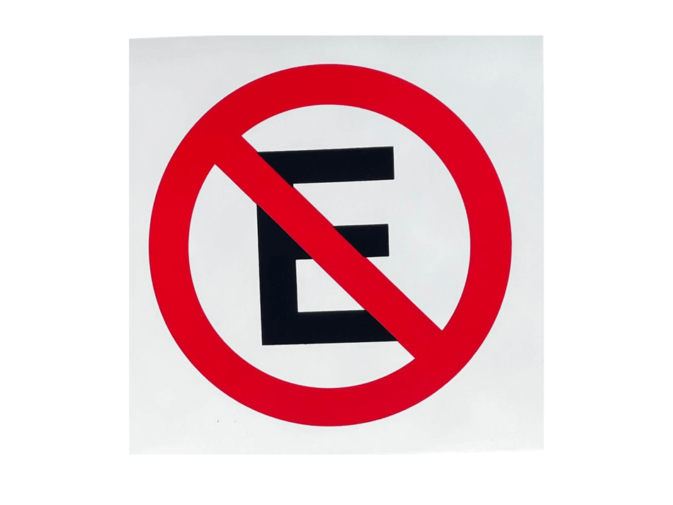 Señalamiento Reflejante "No Estacionarse" en Vinil