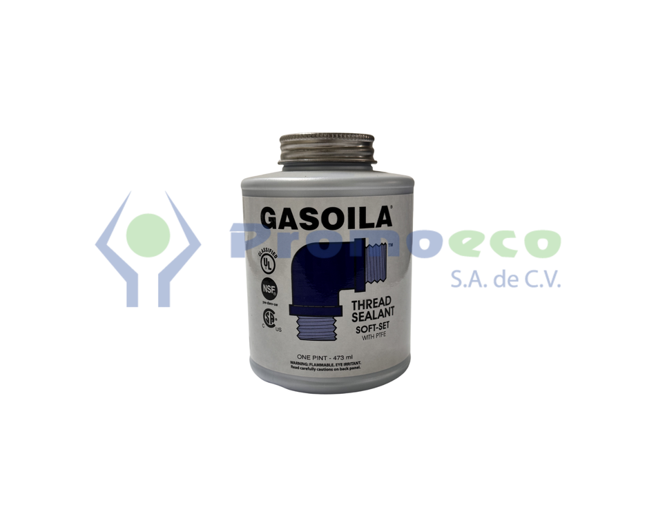 Sellador de Roscas Gasoila® Azul Soft-Set con PTFE de 1 Pinta (SS16)
