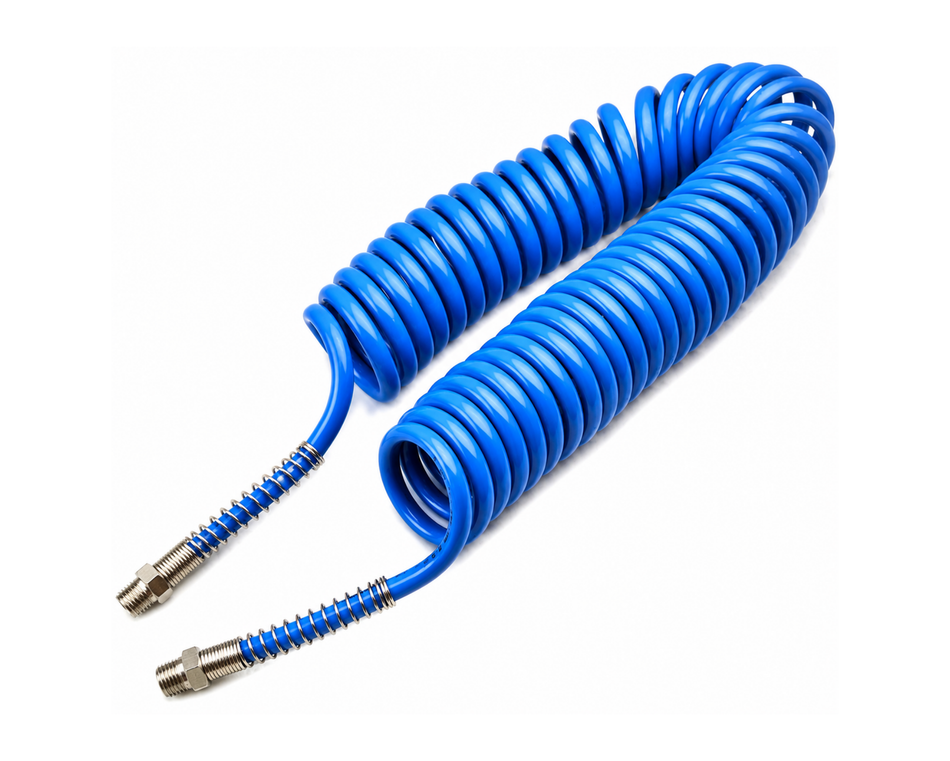 Manguera azul espiral 7mts